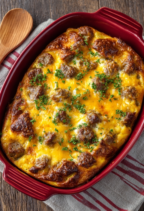 Easy Egg & Sausage Casserole