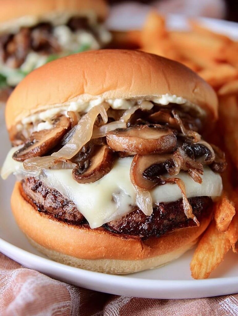 Mushroom Swiss Burger