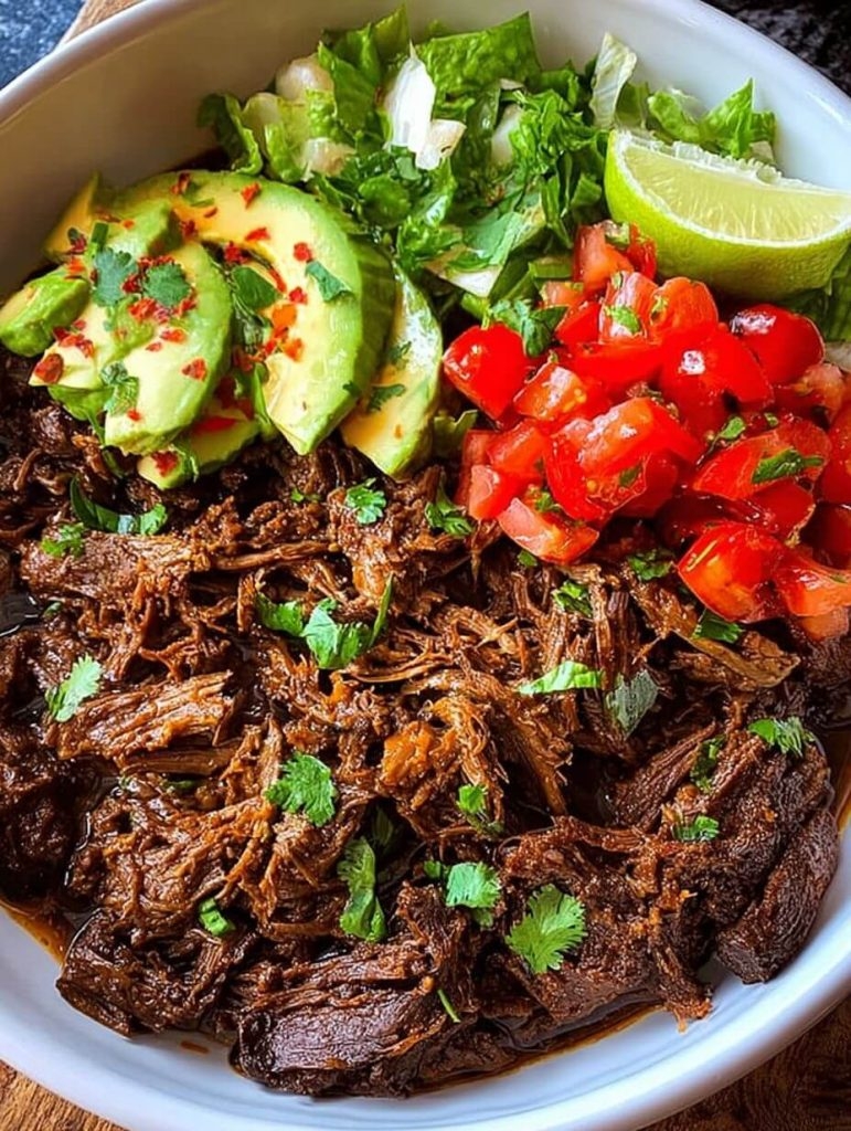 Slow Cooker Mexican Shredded Beef (Barbacoa)