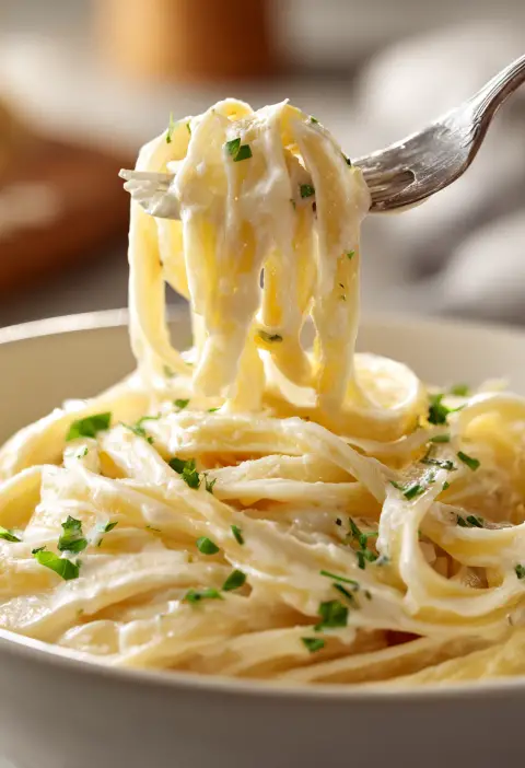 Slow Cooker Creamy Alfredo Pasta