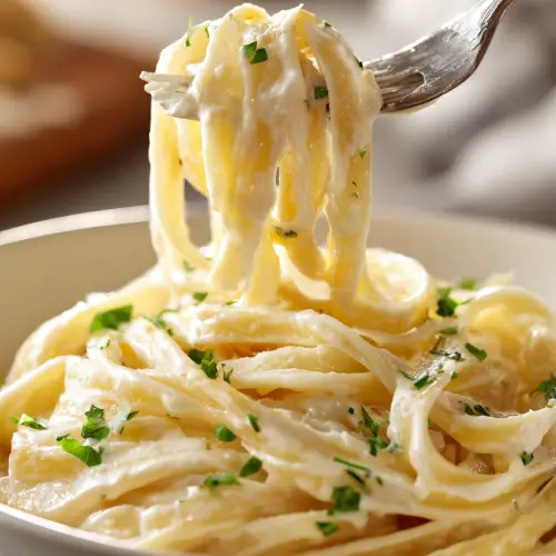 Slow Cooker Creamy Alfredo Pasta