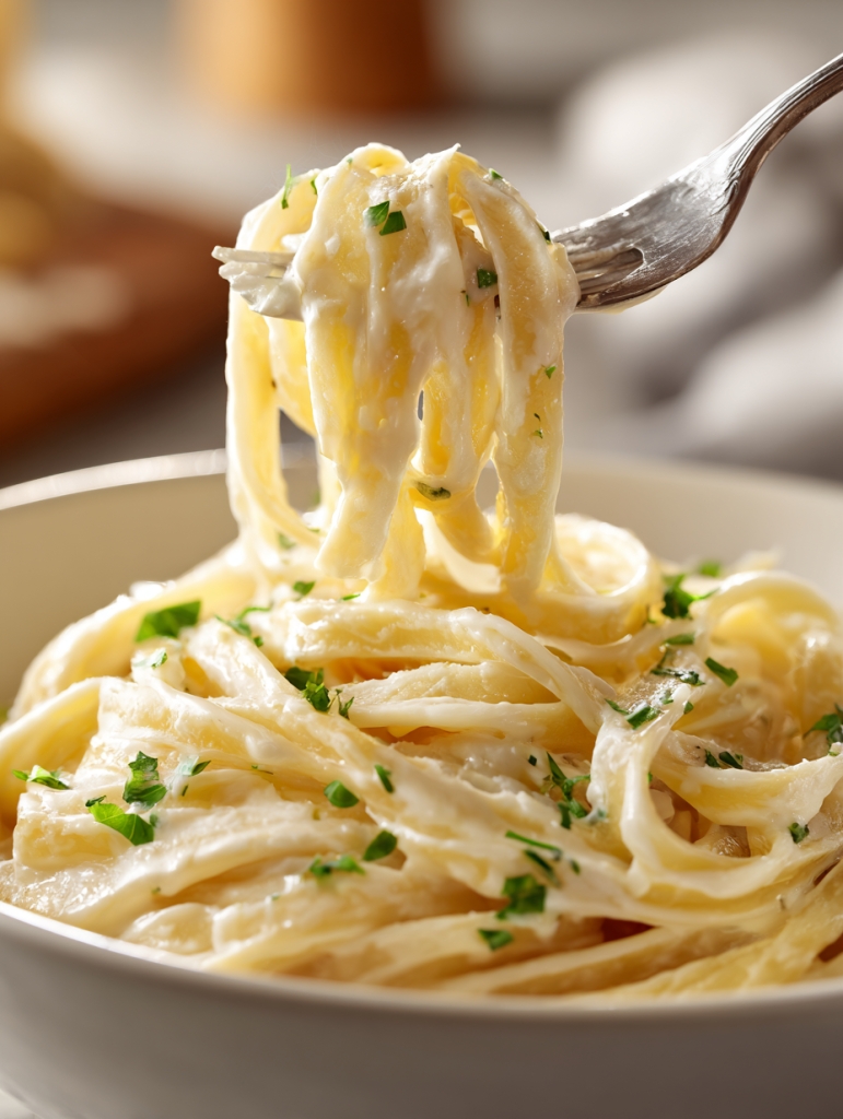 Slow Cooker Creamy Alfredo Pasta