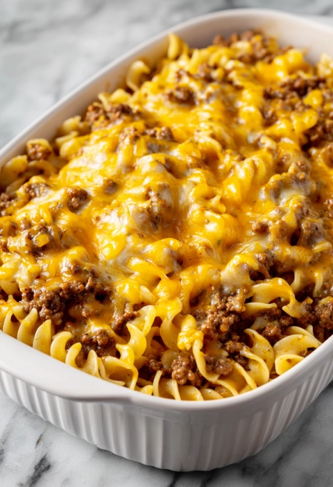 Beef & Noodle Casserole — A Little Hug from the Oven