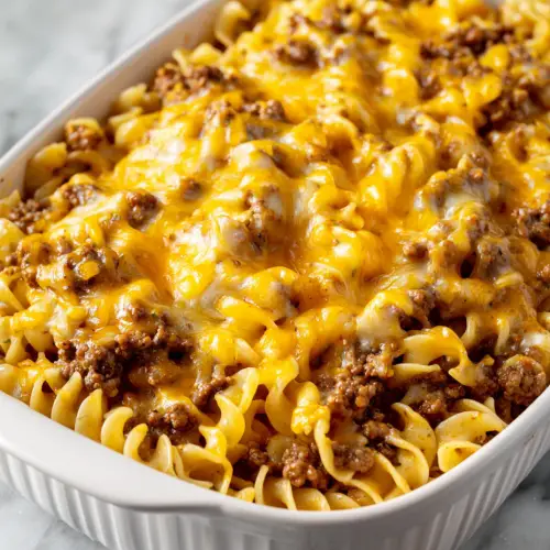 Beef & Noodle Casserole — A Little Hug from the Oven