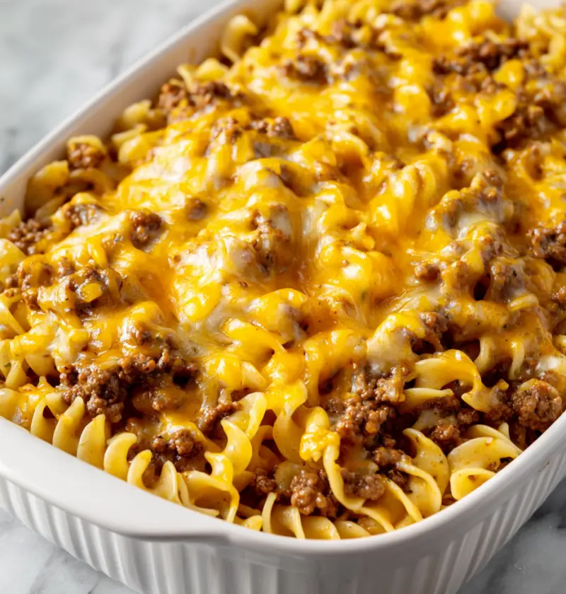 Beef & Noodle Casserole — A Little Hug from the Oven