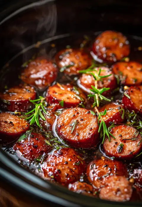 Slow Cooker Honey Mustard Kielbasa Bites — The Snack That Disappears First