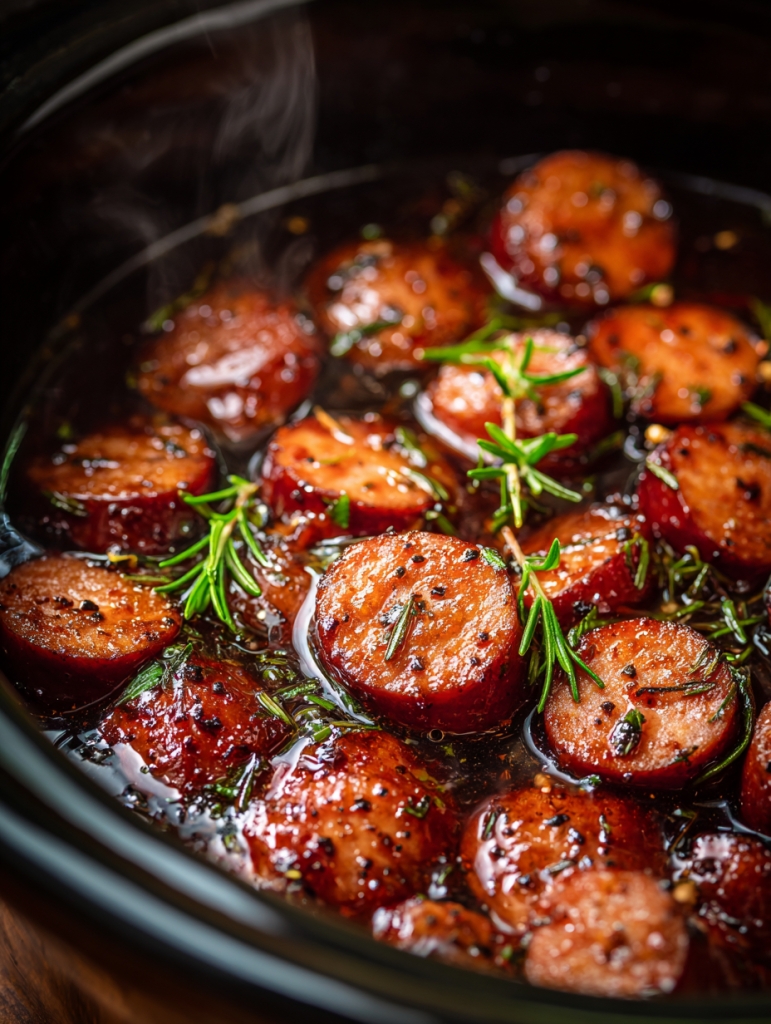 Slow Cooker Honey Mustard Kielbasa Bites — The Snack That Disappears First