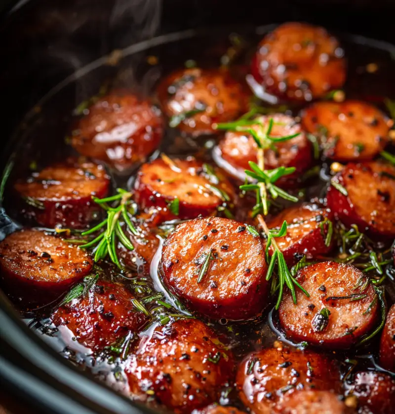 Slow Cooker Honey Mustard Kielbasa Bites — The Snack That Disappears First