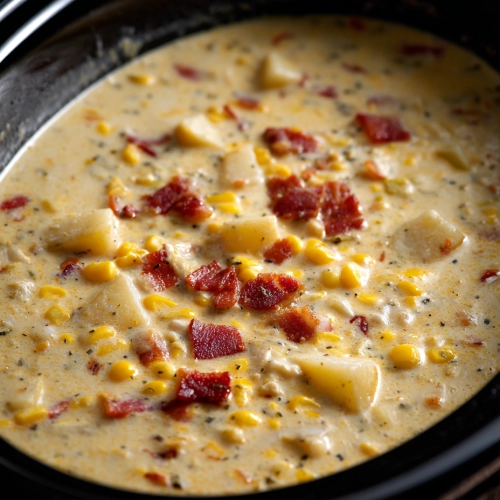 slow cooker Amish Corn Chowder