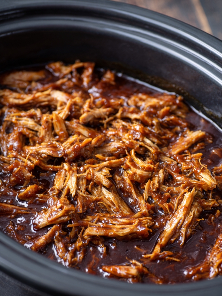 Slow Cooker Pulled Pork with BBQ Sauce