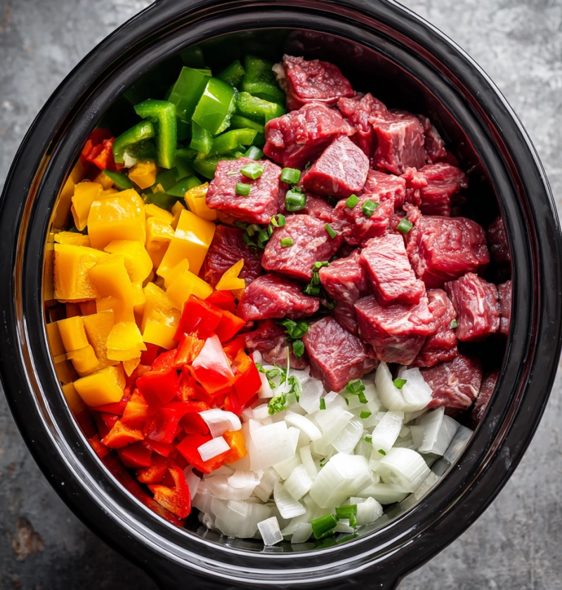 Slow Cooker Pepper Steak — The Dinner That Cooks Itself (Mostly!)