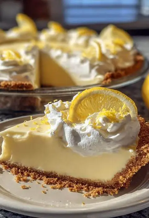 A Slice of Sunshine: My Lemon Zest Cream Cheese Pie