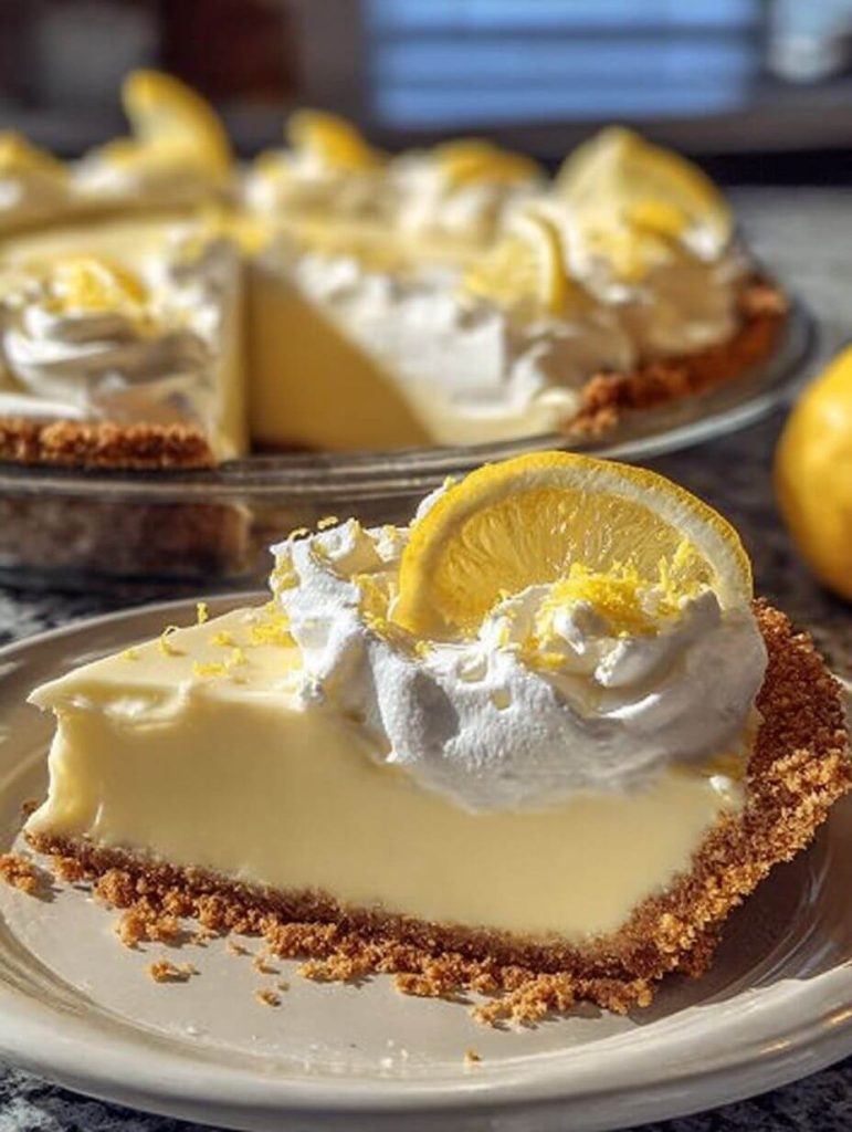A Slice of Sunshine: My Lemon Zest Cream Cheese Pie