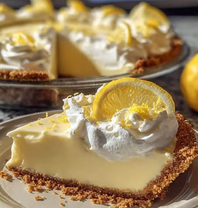 A Slice of Sunshine: My Lemon Zest Cream Cheese Pie