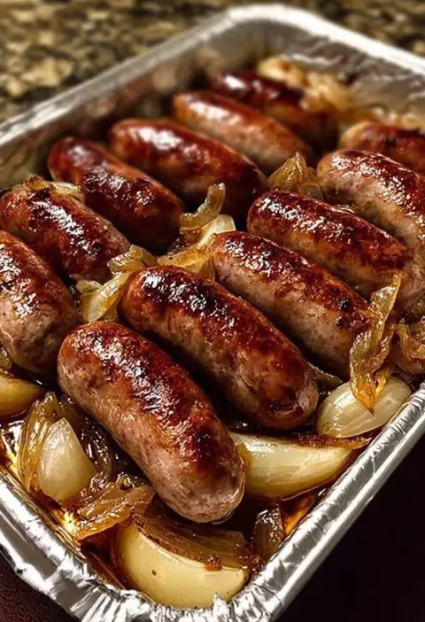 Oven-Braised Beer Brats with Apples & Onions: The Cozy Supper You Didn’t Know You Needed