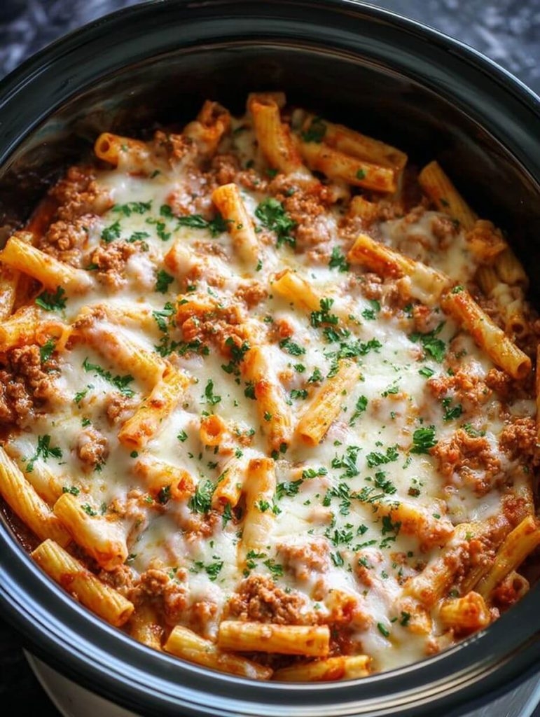 The Lazy Night Hero: Slow Cooker Baked Ziti