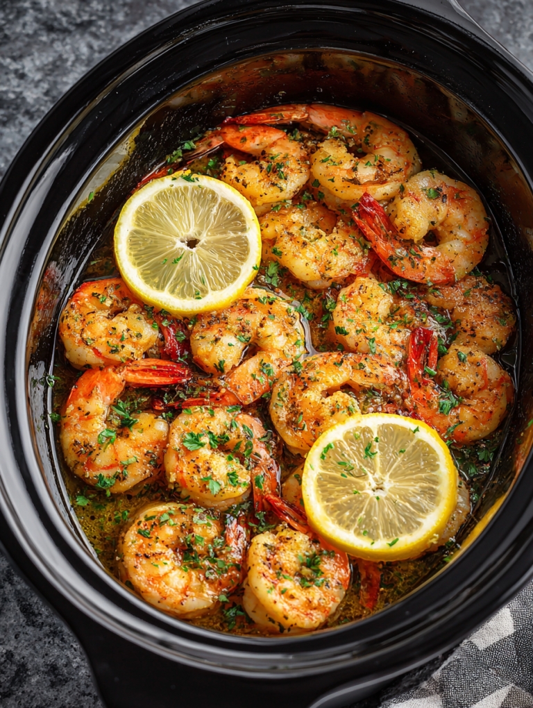 Slow Cooker 5-Ingredient Garlic Butter Shrimp