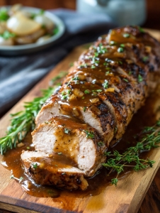 Slow Cooker Maple Dijon Pork Tenderloin — The Christmas Showstopper That Cooks Itself