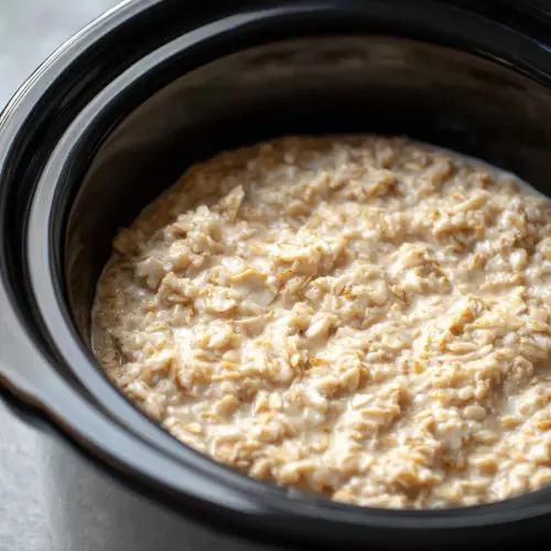 Wake Up to Something Warm — My Slow Cooker 4-Ingredient Overnight Oatmeal