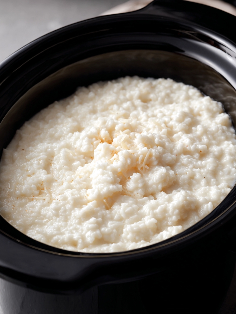 Slow Cooker 5-Ingredient Rice Pudding