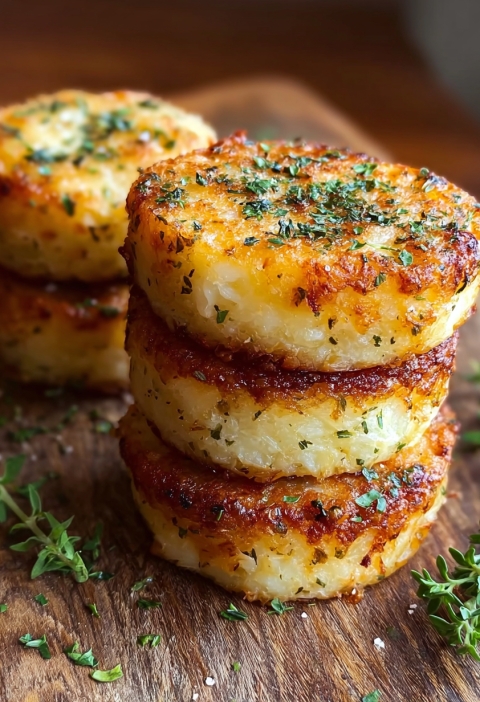Cheesy Herb Mashed Potato Puffs
