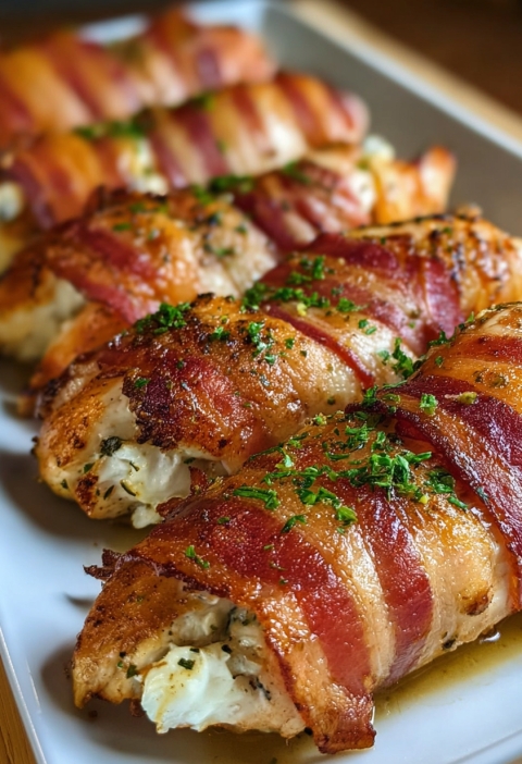 Bacon-Wrapped Stuffed Chicken That’ll Make You Feel Like a Kitchen Rockstar
