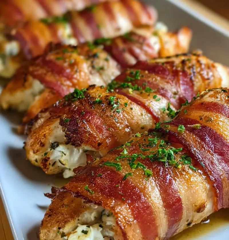 Bacon-Wrapped Stuffed Chicken That’ll Make You Feel Like a Kitchen Rockstar