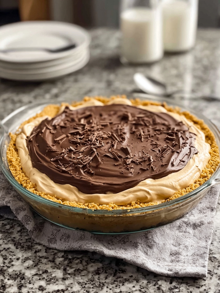 Chocolate Peanut Butter Cream Pie