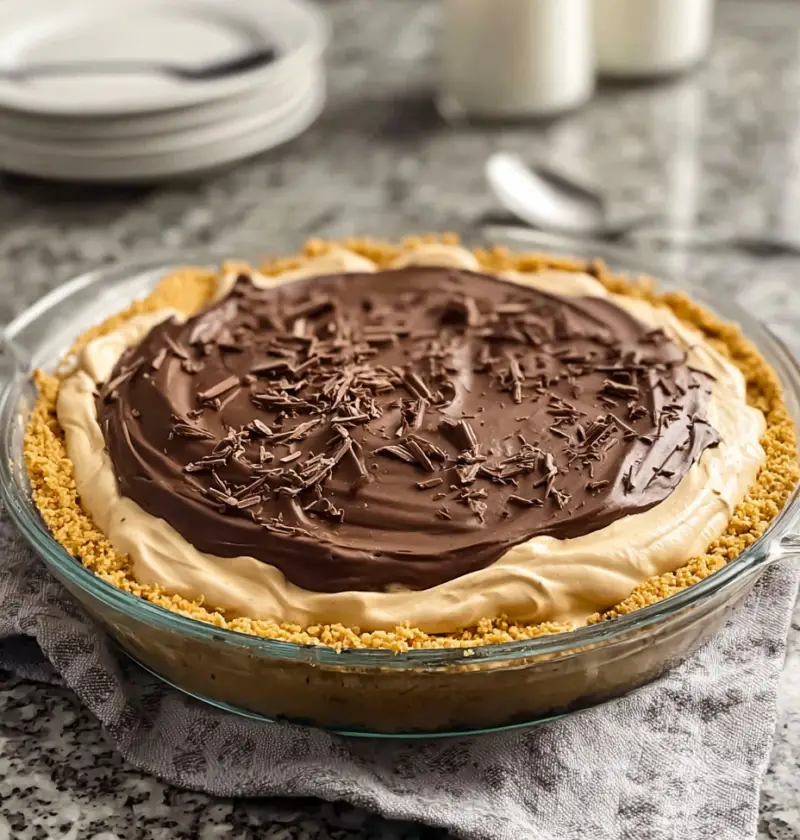Chocolate Peanut Butter Cream Pie