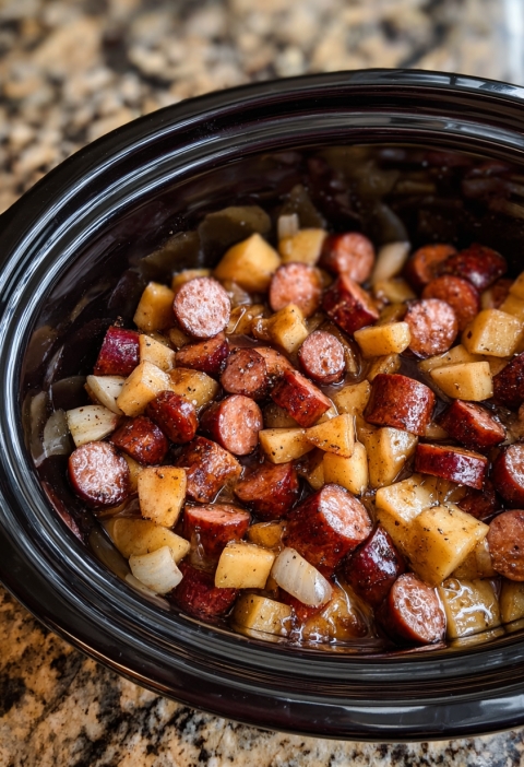 There’s Magic in This Slow Cooker Apple Kielbasa