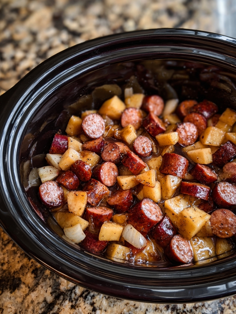 There’s Magic in This Slow Cooker Apple Kielbasa