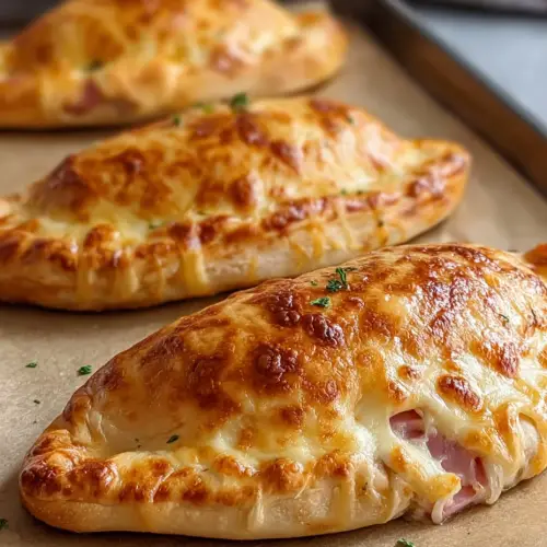 Easy Ham and Cheese Calzones