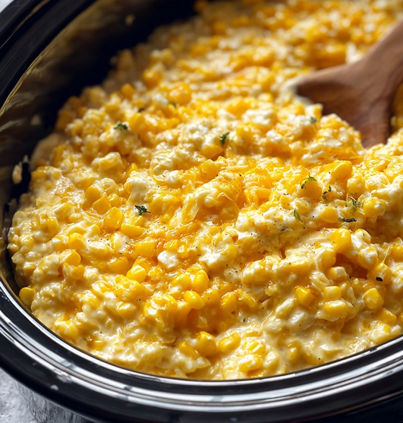 Slow Cooker Cream Cheese Corn Casserole