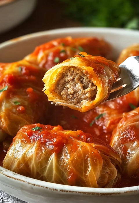 Polish Stuffed Cabbage Rolls