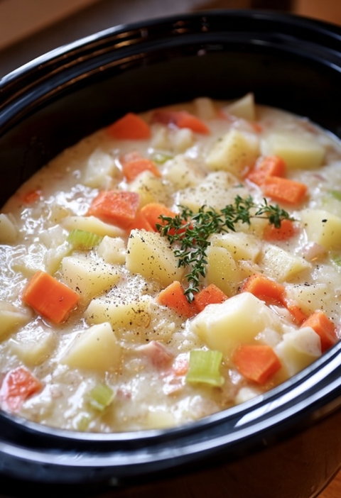 Slow Cooker Amish Potato Soup — Cozy Comfort That Never Fails