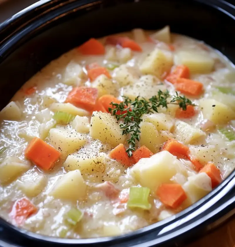 Slow Cooker Amish Potato Soup — Cozy Comfort That Never Fails