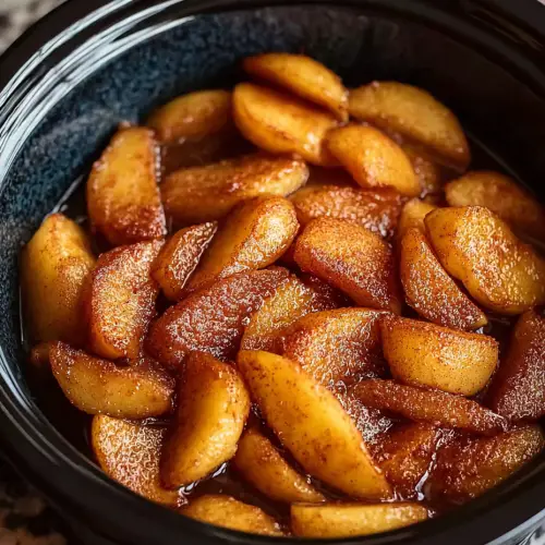 Slow Cooker Spiced Cracker Barrel Copycat Fried Apples