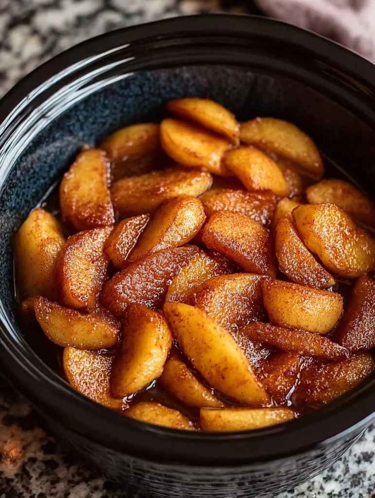 Slow Cooker Spiced Cracker Barrel Copycat Fried Apples