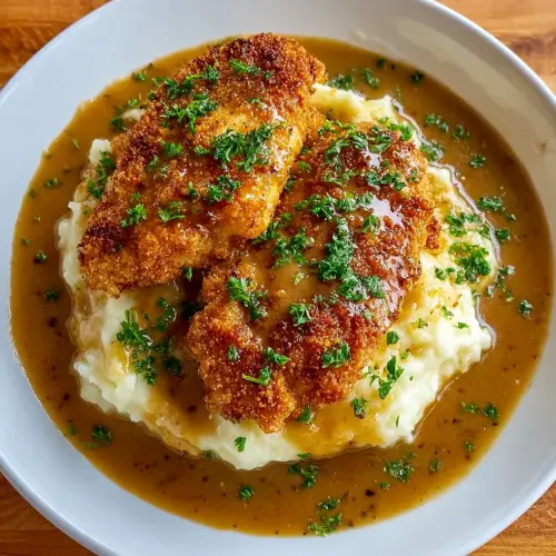 Slow Cooker Herb-Crusted Chicken Fillets with Creamy Mashed Potatoes