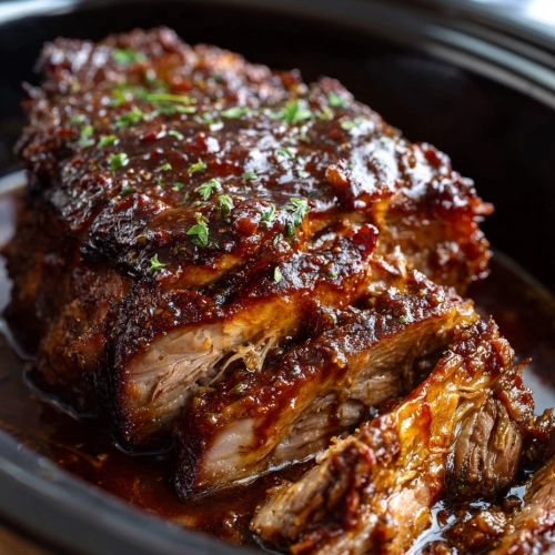 Slow Cooker Brown Sugar Balsamic Pork
