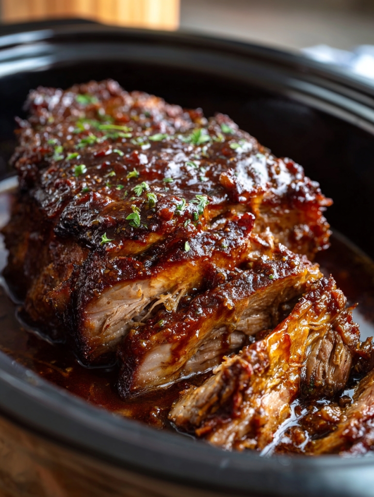 Slow Cooker Brown Sugar Balsamic Pork