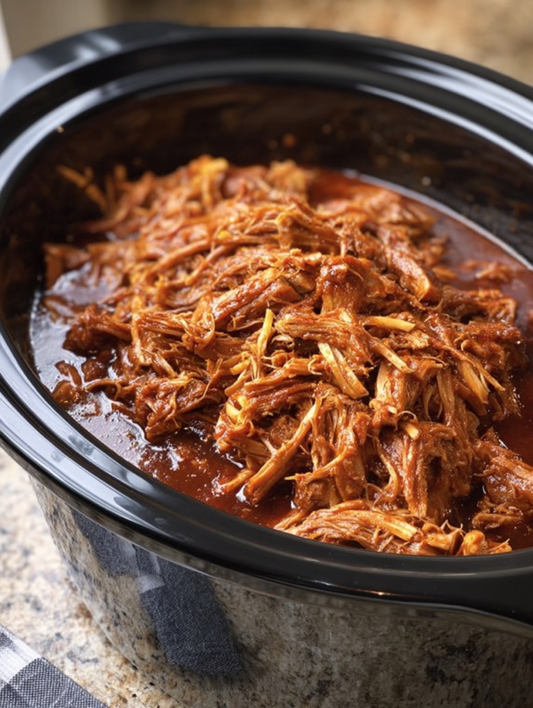 Slow Cooker 3-Ingredient BBQ Pulled Pork