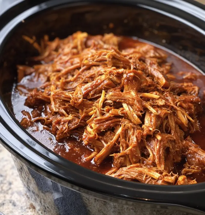 Slow Cooker 3-Ingredient BBQ Pulled Pork
