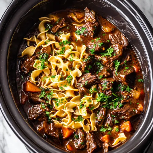 Slow Cooker Beef & Noodles — A Hearty Hug from the Heartland 2 Slow Cooker Beef & Noodles — A Hearty Hug from the Heartland