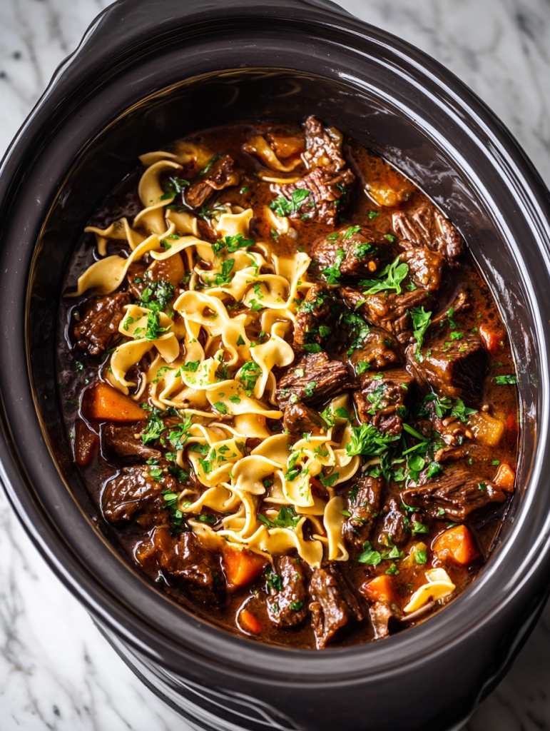 Slow Cooker Beef & Noodles — A Hearty Hug from the Heartland