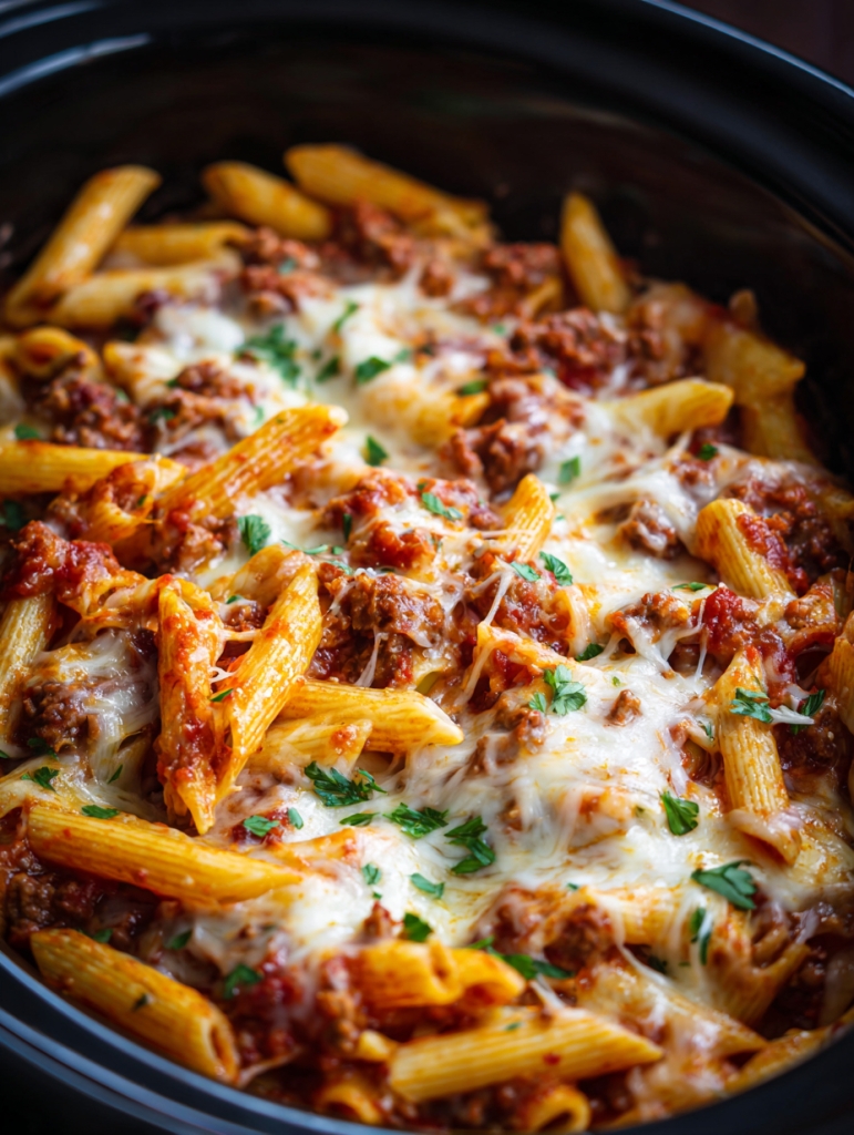 Slow Cooker Baked Ziti