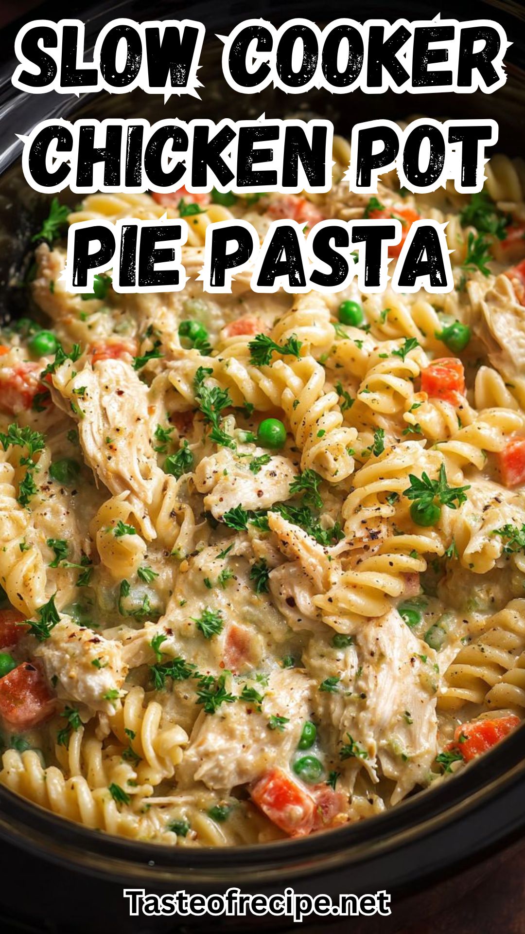 Slow Cooker Chicken Pot Pie Pasta — Just Like Home, But Easier