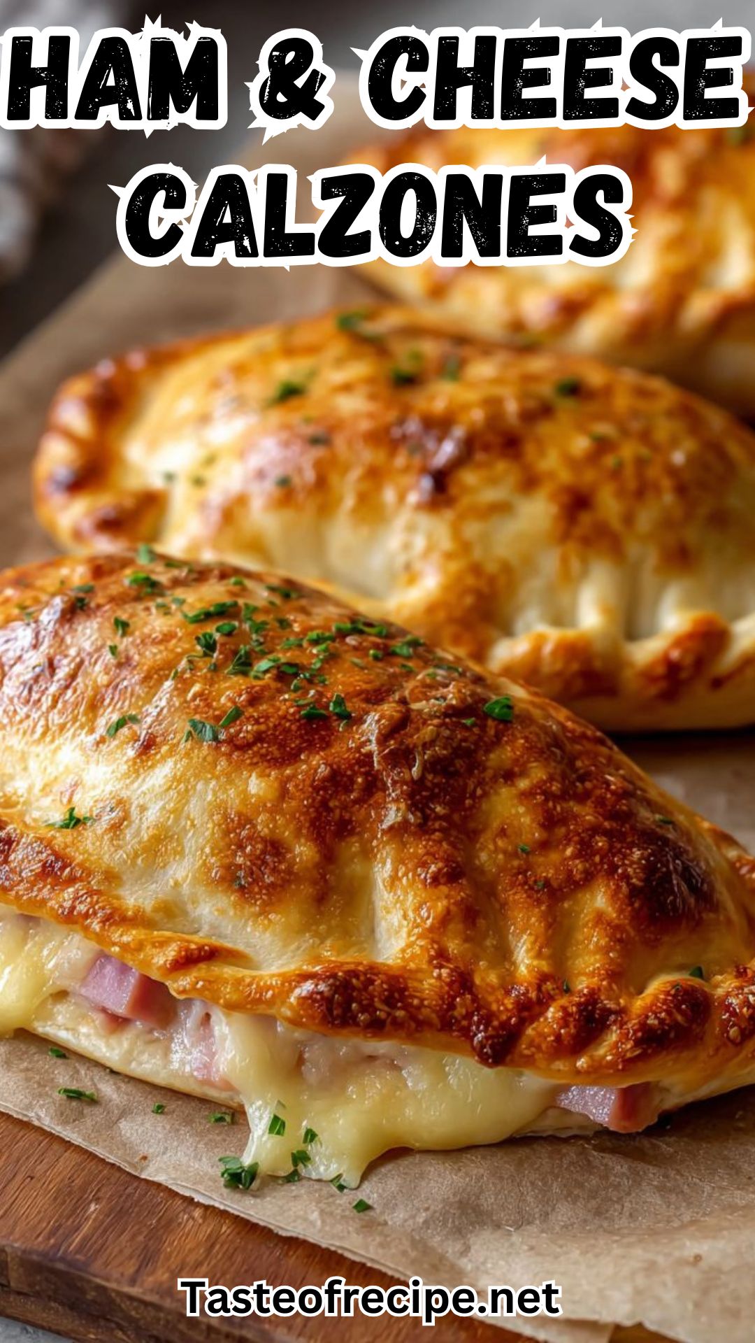 Easy Ham and Cheese Calzones