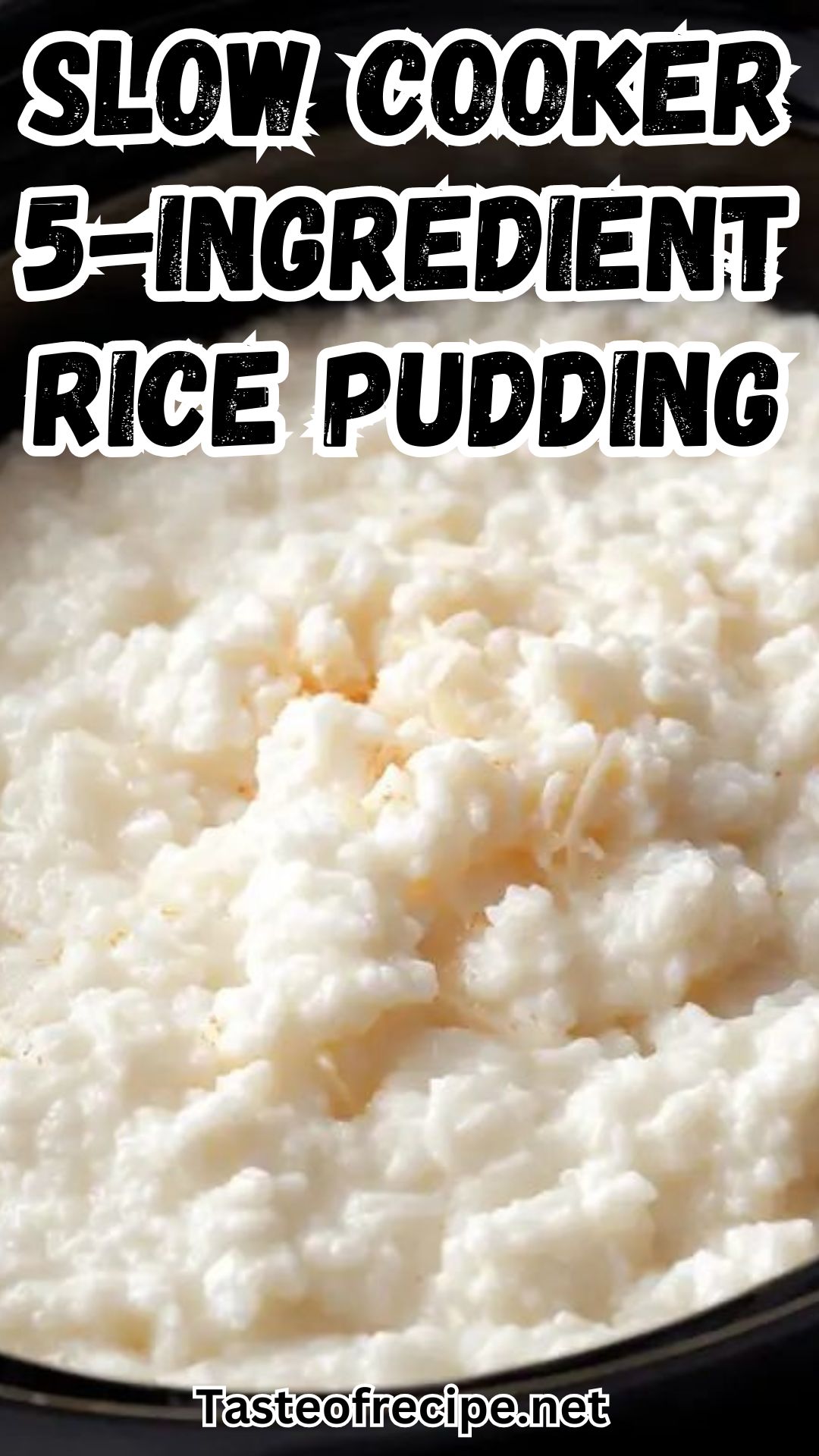 Slow Cooker 5-Ingredient Rice Pudding