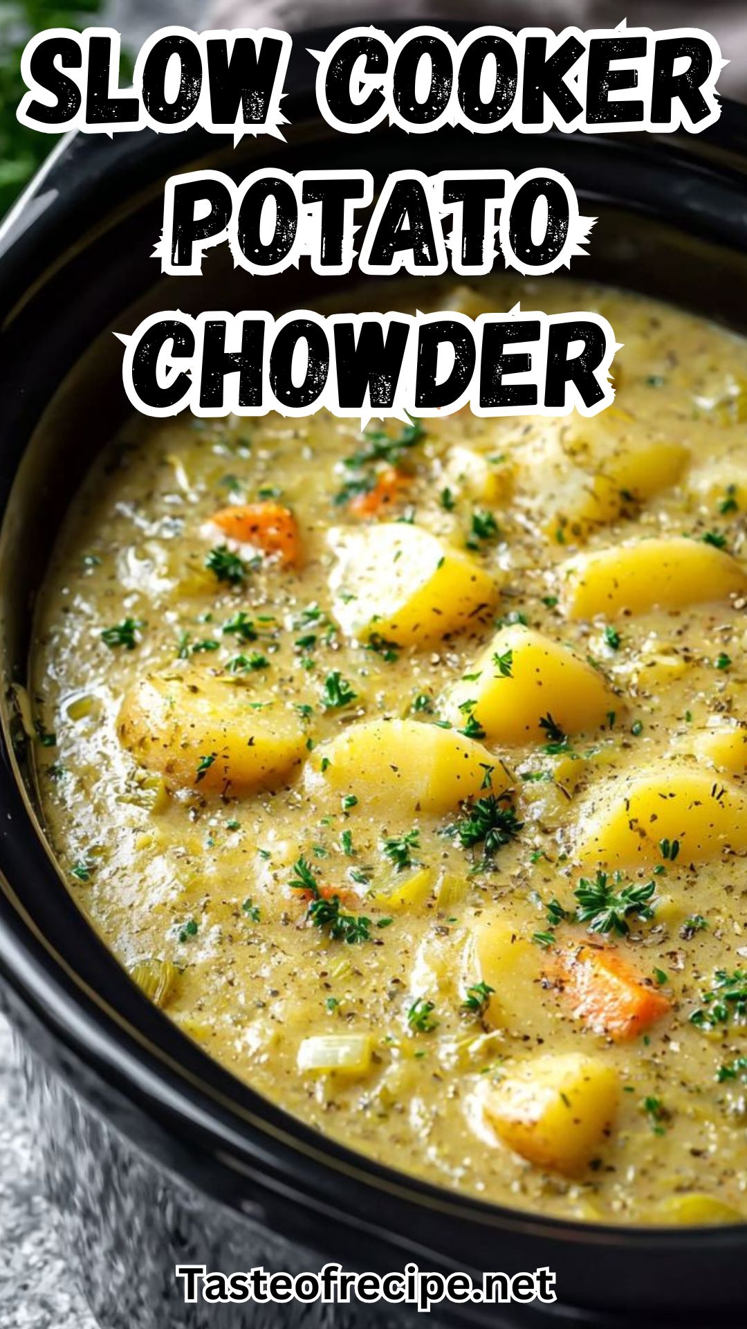 Slow Cooker Herb-Infused Potato Chowder with Leeks